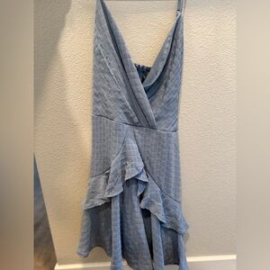 Altar'd State Asymmetrical Textured Slate Dress